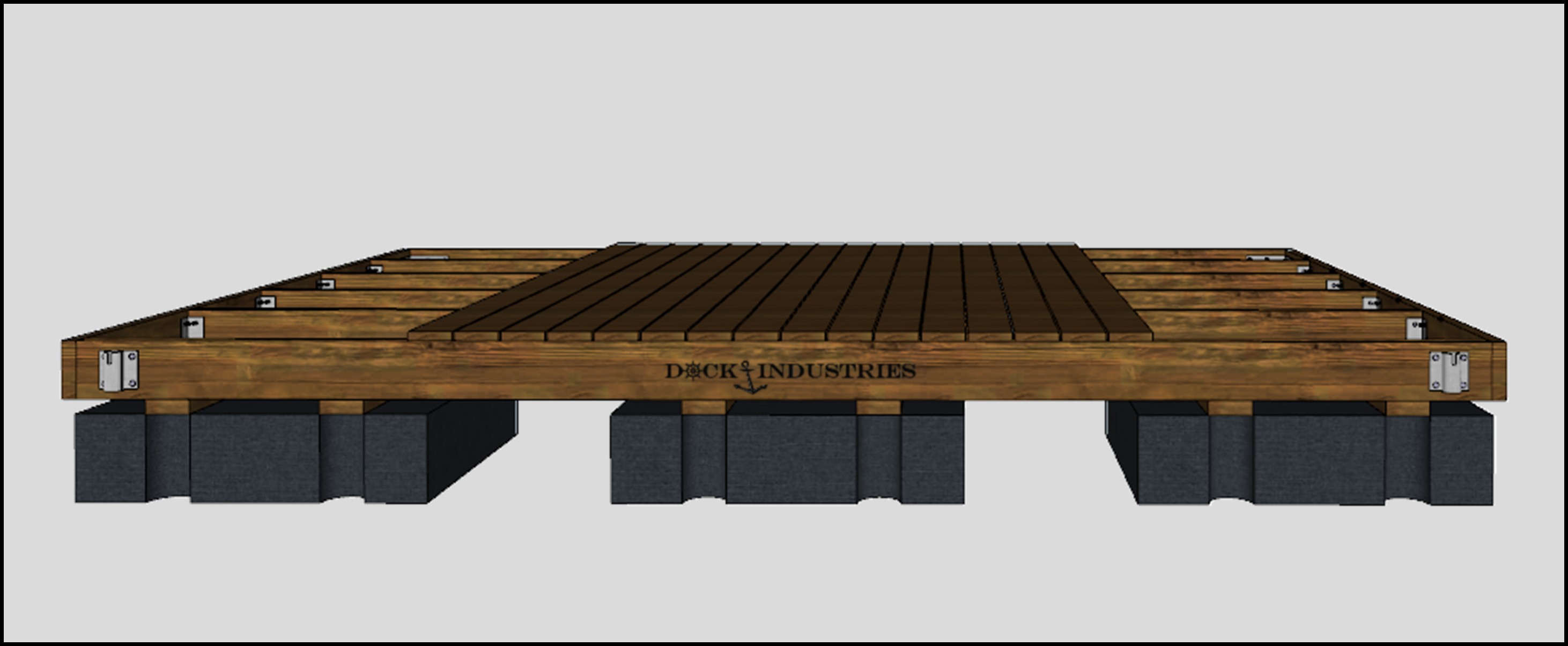Ensemble de quai Heavy Duty 10'x16' - Pour poteaux