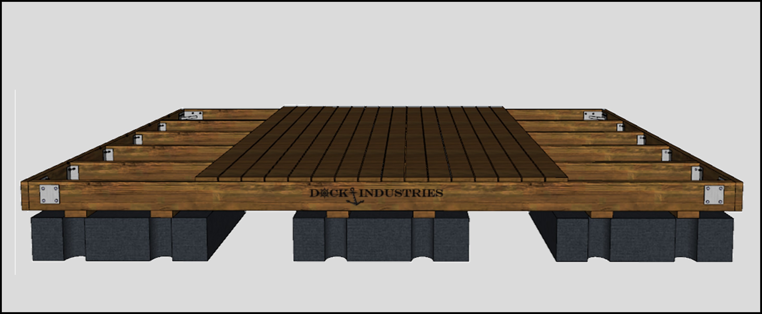 Ensemble de quai Heavy Duty 10'x16' - Sans ancrage