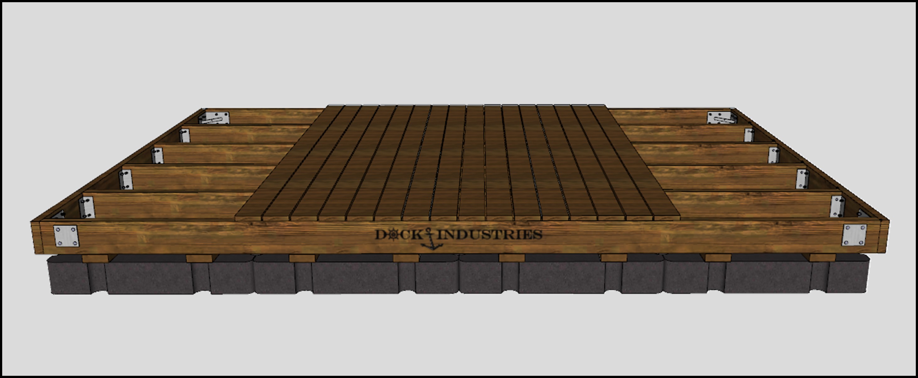 Ensemble de quai Heavy Duty 10'x16' - Sans ancrage