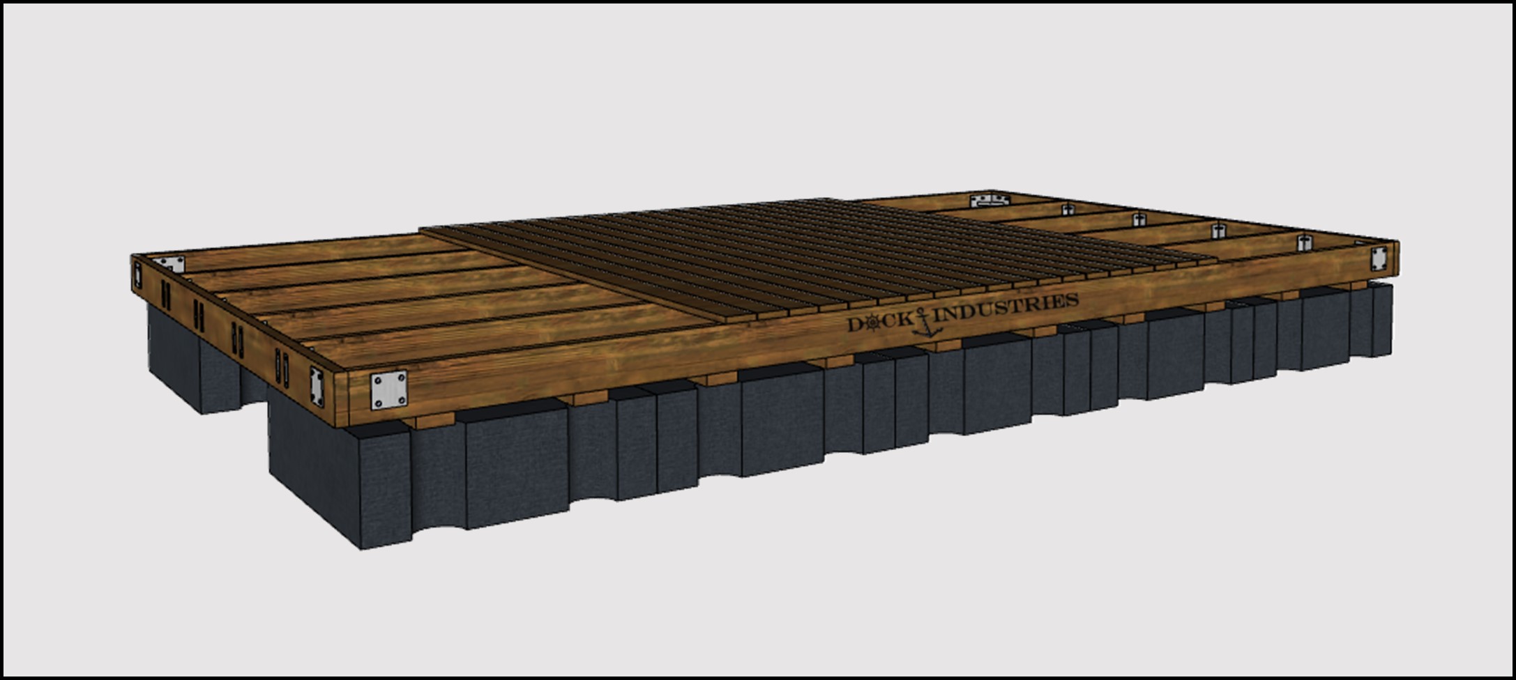 Ensemble de quai de ''Style Barge'' 10'x20' Heavy Duty - Capacité additionnelle 5400 lbs
