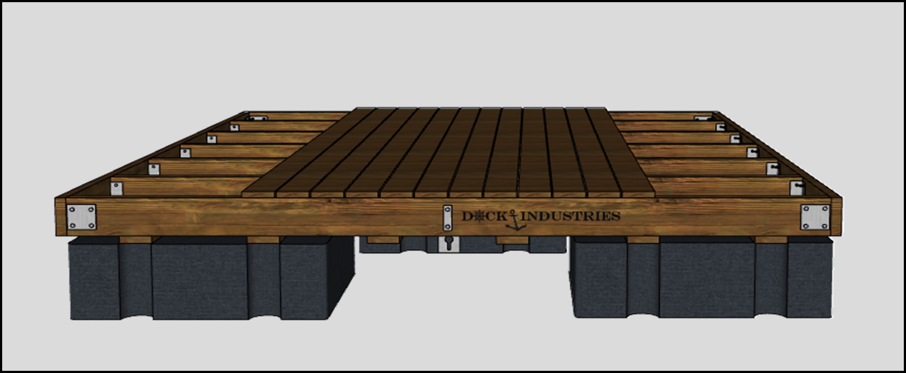Ensemble pour plateforme de baignade Résidentiel 12'x12'